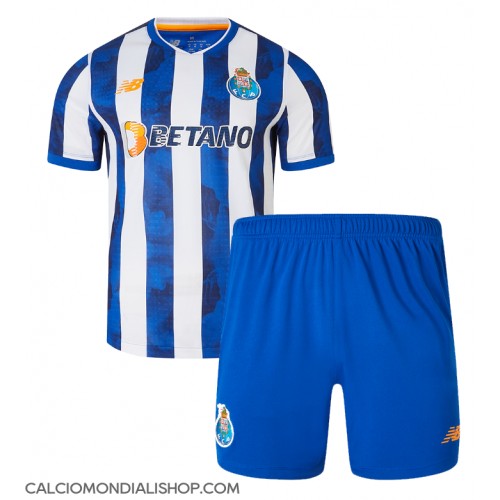 Maglie da calcio Porto Prima Maglia Bambino 2024-25 Manica Corta (+ Pantaloni corti)